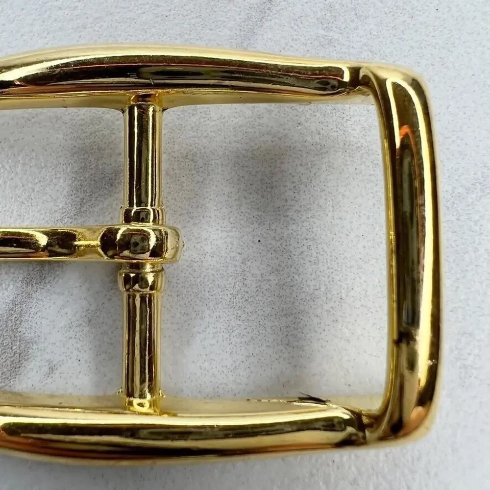 Vintage Gold Tone Simple Basic Belt Buckle for up to 1 Inch Belt